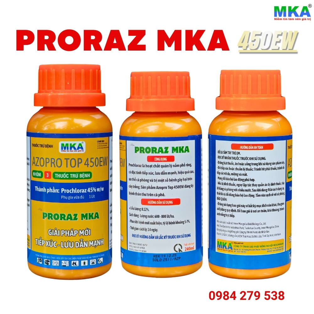 PRORAZ MKA 450EW thuốc trừ nấm hoạt chất Prochloraz hàm lượng cao
